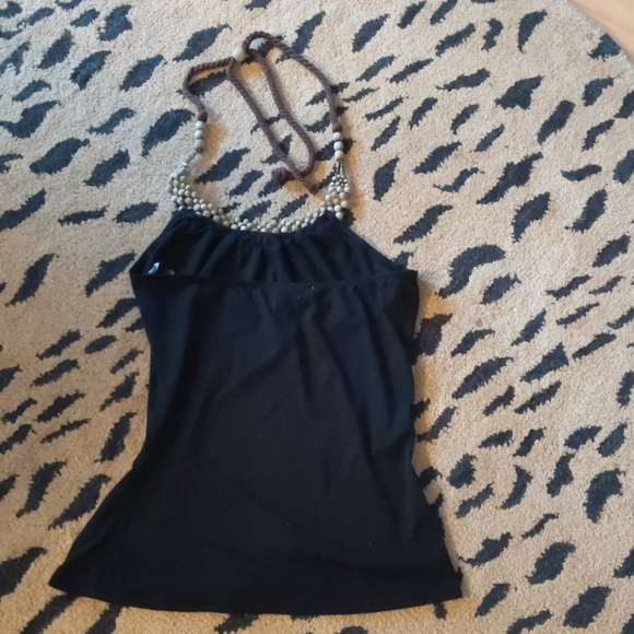 Black halter tank top by L8TeR - Picture 6 of 7